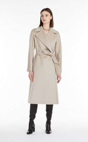 Max Mara Cashmere, Alpaca And Uld Frakker Beige | MMR593852