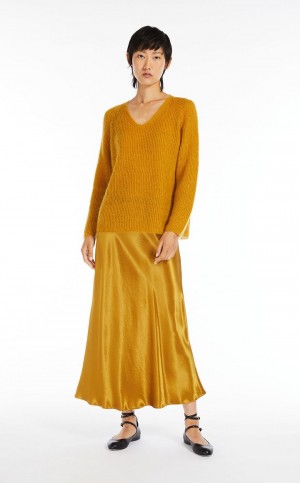 Max Mara Satin Nederdel Mango | MMR593704